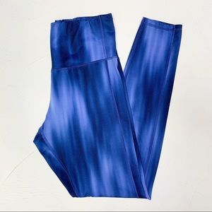Champion Tie Dye Blue Workout Leggings Sz L